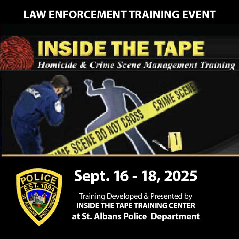 Homicide Investigation & Crime Scene Management Training Program Dates and Times: September 16-18, 2025 | 8:00 AM - 4:00 PM